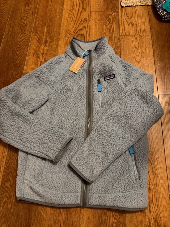 Patagonia Jackets & Blazers - Patagonia Light Blue Sherpa Fleece Jacket